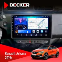 Штатна магнітола Renault Arkana, Duster 2019 DECKER D10-006 4X64, 4G