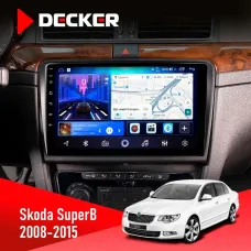 Штатна магнітола Skoda SuperB 2008-2015 DECKER D10-006 4X64, 4G