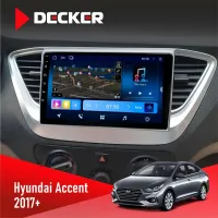 Штатна магнітола Hyundai Accent 2017+ DECKER D9-008 8X128 DSP 4G