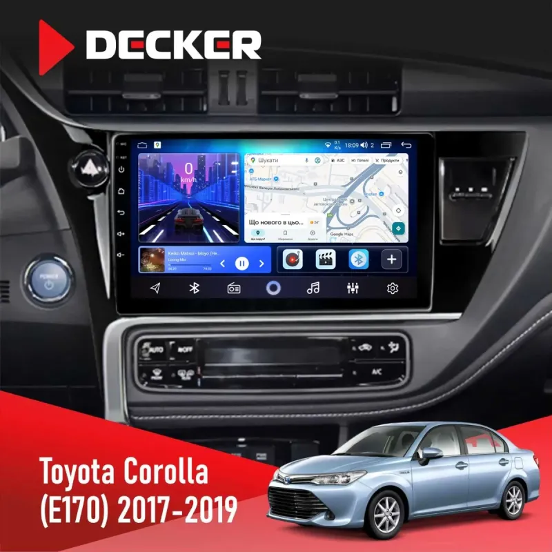 Штатна магнітола Toyota Corolla 2018+ DECKER D10-006 4X64, 4G
