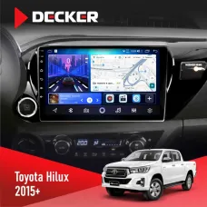 Штатна магнітола Toyota Hilux 2015-2020 DECKER D10-006 4X64, 4G