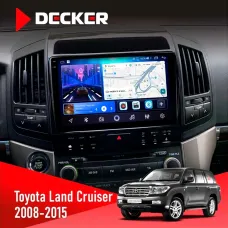 Штатна магнітола Toyota Land Cruiser (200) 2008-2015 DECKER D10-006 4X64, 4G