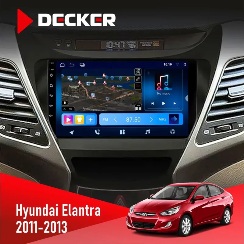 Штатна магнітола Hyundai Elantra 2011-2013 DECKER TS TS9-003 4X64, DSP 4G, 2K