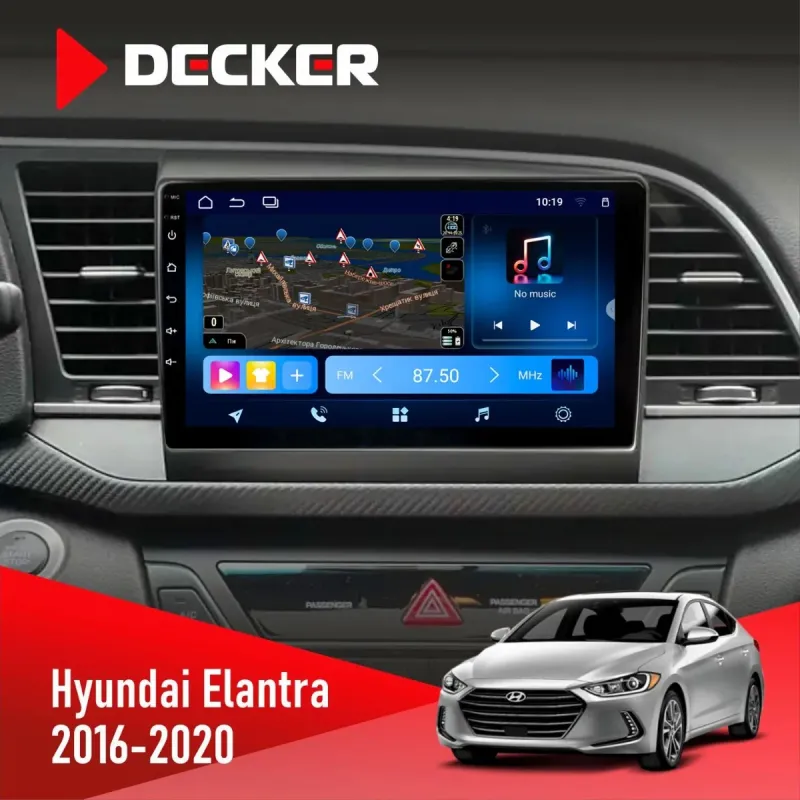 Штатна магнітола Hyundai Elantra 2016-2020 CAN DECKER TS TS9-003 4X64, DSP 4G, 2K