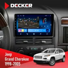 Штатна магнітола Jeep Grand Cheroke 1998-2005 DECKER D9-008 8X128 DSP 4G