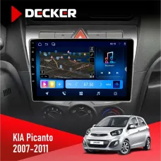 Штатна магнітола KIA Picanto 2007-2011 DECKER D9-008 8X128 DSP 4G