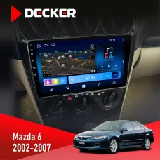 Штатна магнітола Mazda 6 2002-2007 DECKER D9-008 8X128 DSP 4G