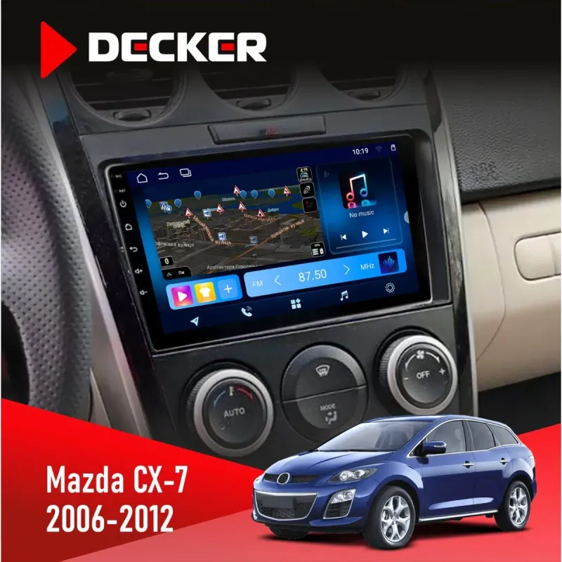 Штатна магнітола Mazda CX-7 2006-2012 DECKER TS TS9-003 4X64, DSP 4G, 2K