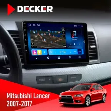 Штатна магнітола Mitsubishi Lancer X 2007-2017 DECKER D10-008 8X128 DSP 4G