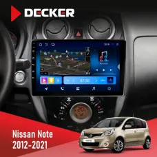 Штатна магнітола Nissan Note 2012-2021 DECKER D10-008 8X128 DSP 4G