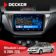 Штатна магнітола Mitsubishi Lancer 9 2000-2010 Black DECKER D9-008 8X128 DSP 4G