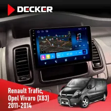Штатна магнітола Opel Vivaro 2011-2015 DECKER D10-008 8X128 DSP 4G