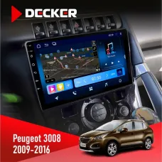 Штатна магнітола Peugeot (3008) 2009-2016 Climate DECKER D9-008 8X128 DSP 4G