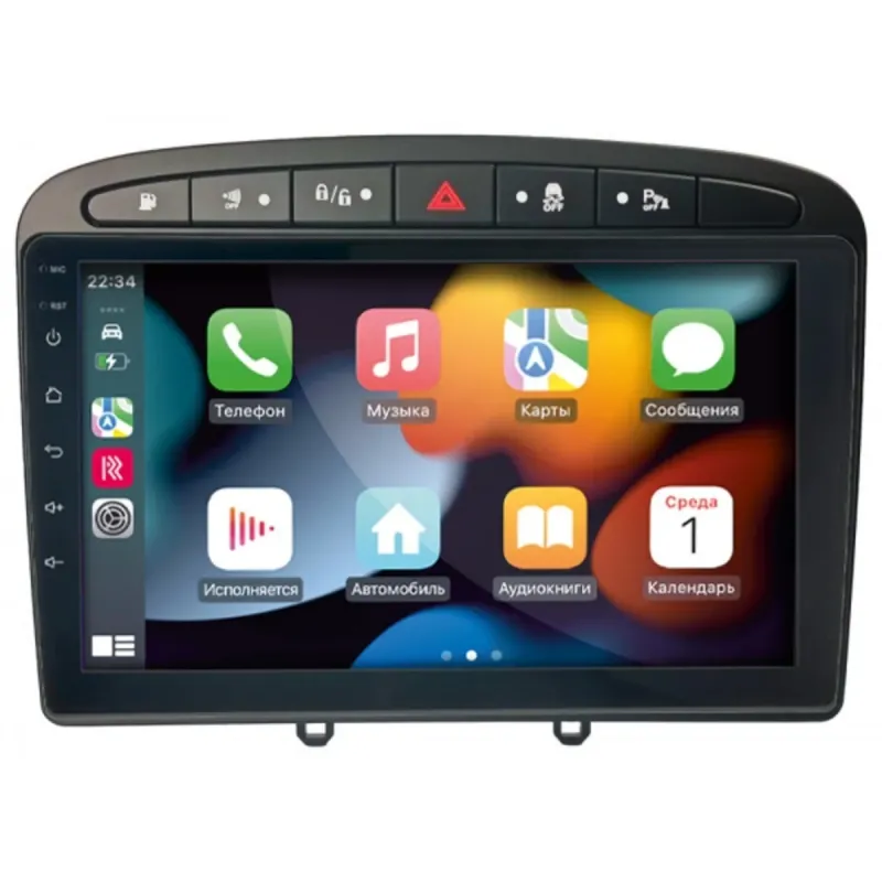 Штатна магнітола Peugeot 308 2007-2013 Black DECKER TS TS9-003 4X64, DSP 4G, 2K
