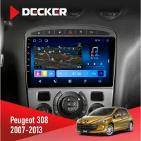 Штатна магнітола Peugeot 308 2007-2013 Black DECKER D9-008 8X128 DSP 4G