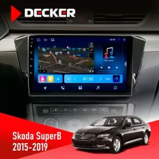Штатна магнітола Skoda SuperB 2015-2019 DECKER D10-008 8X128 DSP 4G