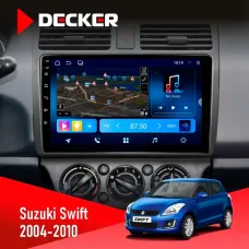 Штатна магнітола Suzuki Swift 2004-2010 DECKER D10-008 8X128 DSP 4G