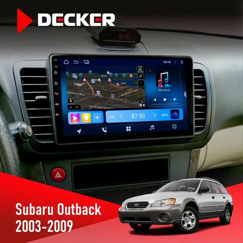 Штатна магнітола Subaru Outback 2003-2009 DECKER TS TS9-003 4X64, DSP 4G, 2K