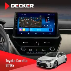 Штатна магнітола Toyota Corolla 2018+ DECKER D10-008 8X128 DSP 4G
