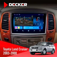 Штатна магнітола Toyota Land Cruiser (100) 2003-2008 DECKER D10-008 8X128 DSP 4G