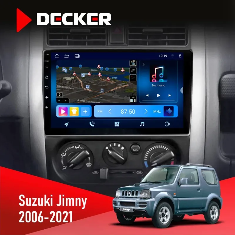 Штатна магнітола Suzuki Jimny 2006-2021 DECKER TS TS9-003 4X64, DSP 4G, 2K
