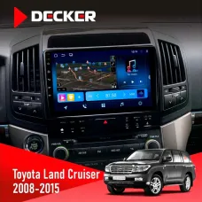 Штатна магнітола Toyota Land Cruiser (200) 2008-2015 DECKER D10-008 8X128 DSP 4G
