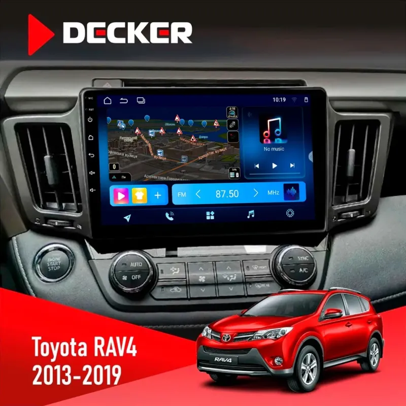 Штатна магнітола Toyota RAV4 2013-2019 DECKER TS TS10-003 4X64, DSP 4G, 2K
