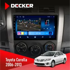 Штатна магнітола Toyota Corolla 2006-2013 DECKER D9-008 8X128 DSP 4G