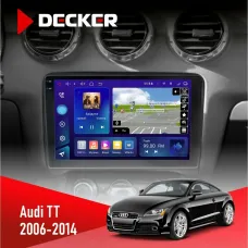 Штатна магнітола Audi TT 2006-2014 DECKER D9-005 4X64, DSP, 360, 4G, 2K