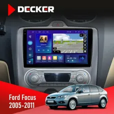 Штатна магнітола Ford Focus 2 2005-2011 Climate DECKER D9-005 4X64, DSP, 360, 4G, 2K