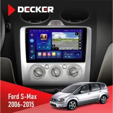 Штатна магнітола Ford S-Max 2006-2015 DECKER D9-005 4X64, DSP, 360, 4G, 2K
