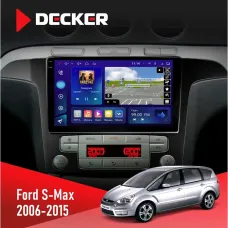 Штатна магнітола Ford S-Max 2006-2015 Climate DECKER D9-005 4X64, DSP, 360, 4G, 2K
