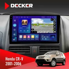 Штатна магнітола Honda CR-V 2001-2006 DECKER D9-005 4X64, DSP, 360, 4G, 2K