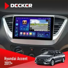 Штатна магнітола Hyundai Accent 2017+ DECKER D9-005 4X64, DSP, 360, 4G, 2K