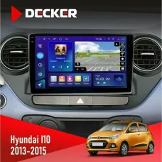 Штатна магнітола Hyundai I10 2013-2015 DECKER D9-005 4X64, DSP, 360, 4G, 2K