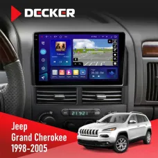 Штатна магнітола Jeep Grand Cheroke 1998-2005 DECKER D9-005 4X64, DSP, 360, 4G, 2K