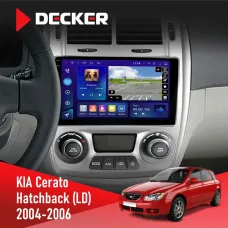 Штатна магнітола KIA Cerato 2004-2006 Climate DECKER D9-005 4X64, DSP, 360, 4G, 2K