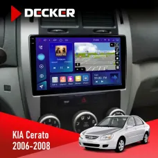 Штатна магнітола KIA Cerato 2006-2008 Conditioner DECKER D9-005 4X64, DSP, 360, 4G, 2K