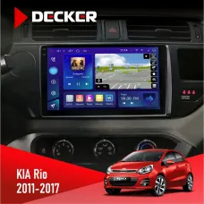 Штатна магнітола KIA Rio (QB) 2011-2017 DECKER D9-005 4X64, DSP, 360, 4G, 2K