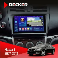 Штатна магнітола Mazda 6 GH 2007-2012 DECKER D9-005 4X64, DSP, 360, 4G, 2K