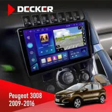 Штатна магнітола Peugeot (3008) 2009-2016 Climate DECKER D9-005 4X64, DSP, 360, 4G, 2K