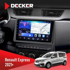 Штатна магнітола Renault Express 2021+ DECKER D9-006 4X64, 4G