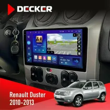 Штатна магнітола Renault Duster 2010-2013 DECKER D9-005 4X64, DSP, 360, 4G, 2K