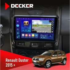 Штатна магнітола Renault Duster 2015-2022 DECKER D9-005 4X64, DSP, 360, 4G, 2K