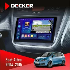 Штатна магнітола Seat Altea 2004-2015 DECKER D9-005 4X64, DSP, 360, 4G, 2K