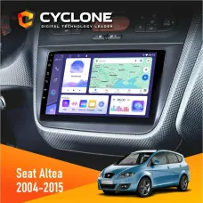 Штатна магнітола Seat Altea 2004-2015 CYCLONE C9-011 4X64, DSP