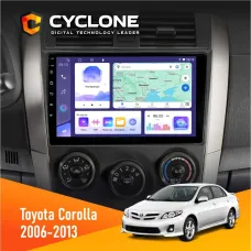 Штатна магнітола Toyota Corolla 2006-2013 CYCLONE C9-011 4X64, DSP