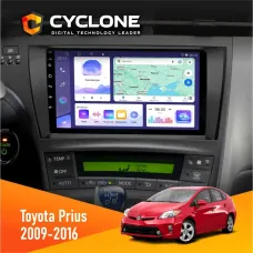 Штатна магнітола Toyota Prius 2009-2016 Black CYCLONE C9-011 4X64, DSP