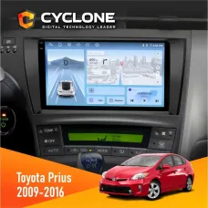 Штатна магнітола Toyota Prius 2009-2016 Black CYCLONE C9-012 4X64 DSP 4G