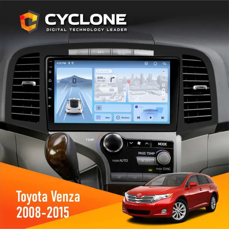 Штатна магнітола Toyota Venza 2008-2015 AMP CYCLONE C9-009 4X64, DSP, 4G, 2K